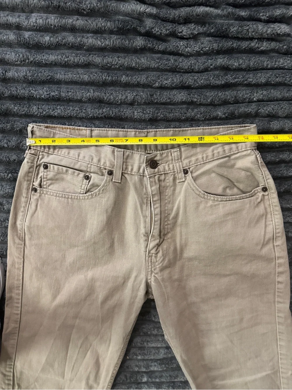 Levi's 505 Khaki Straight-Leg Jeans 32x34