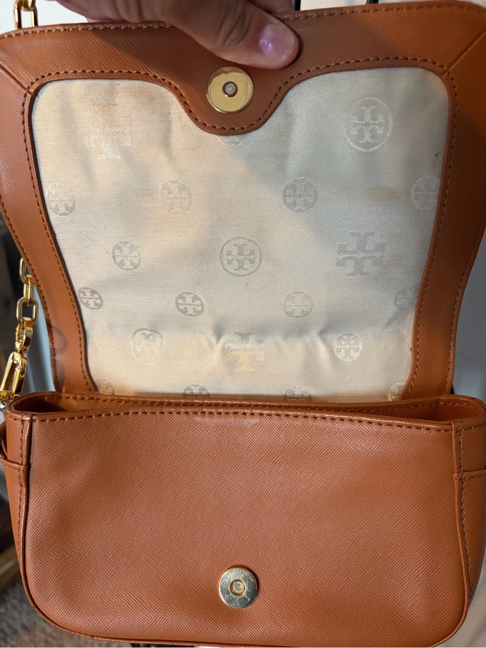 Tory Burch structured leather
