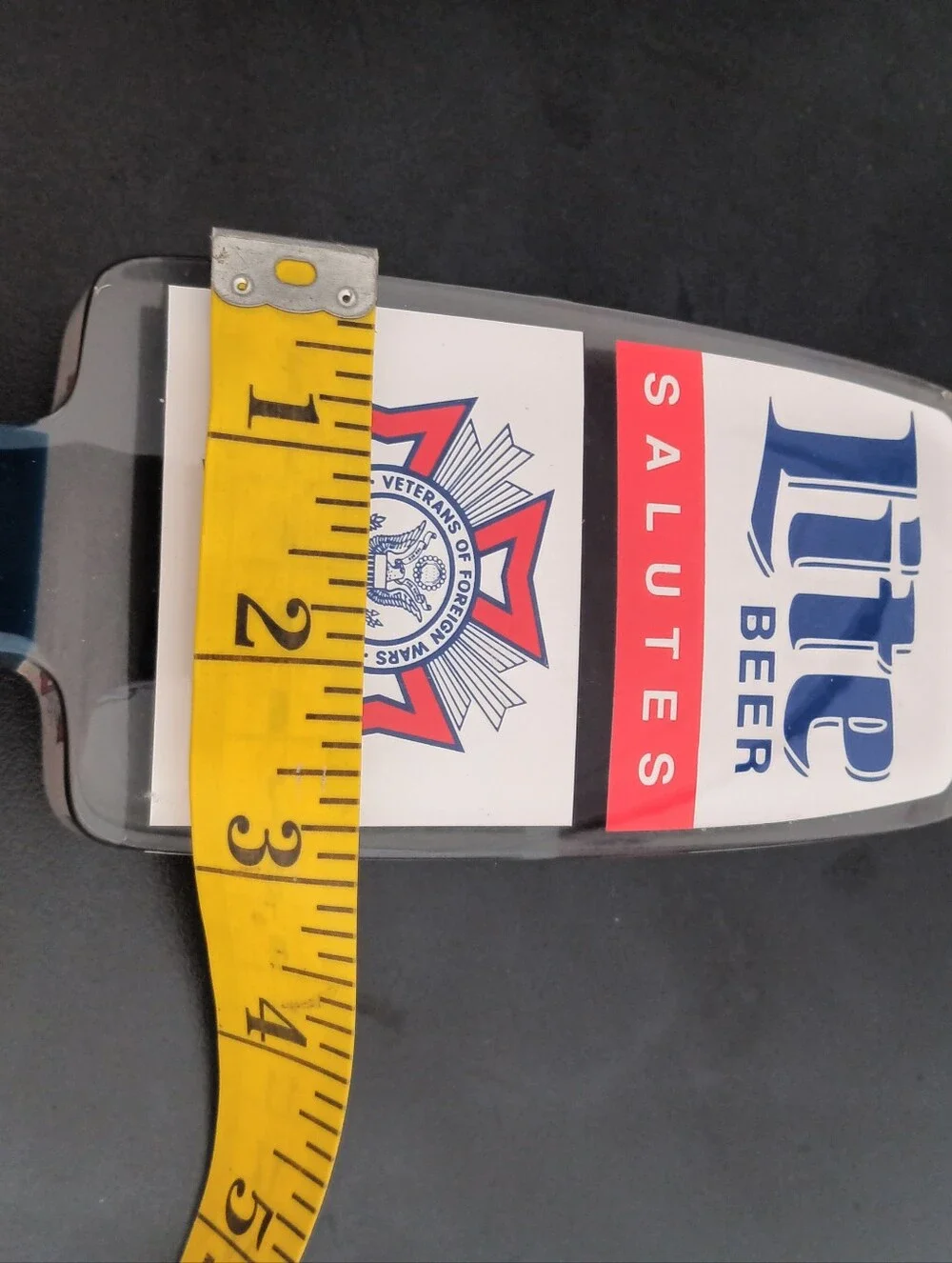 Miller Lite clear acrylic