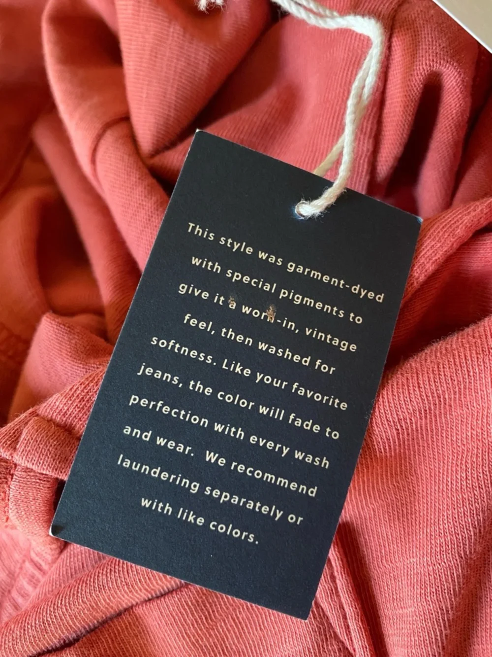 J. Crew Harbor Shirt 100% Cotton Garment Dyed Coral Salmon Camp Collar NWT L