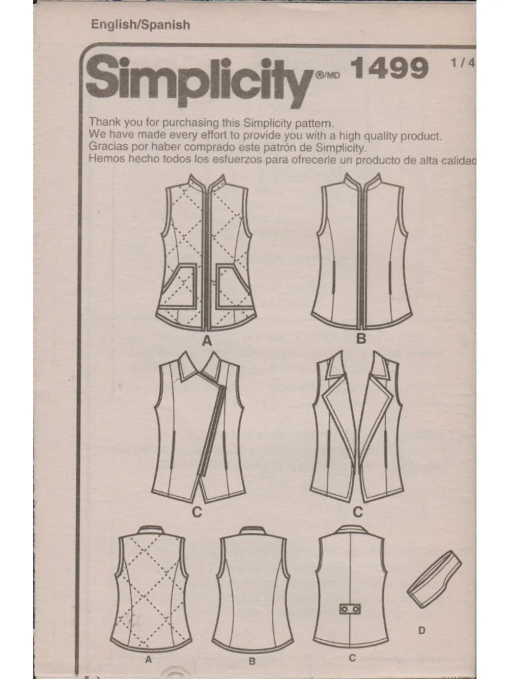 Simplicity 1499 easy