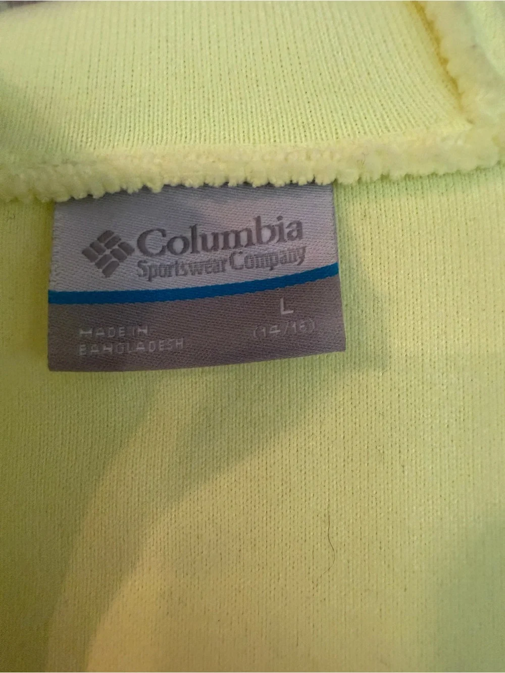 Columbia light yellow