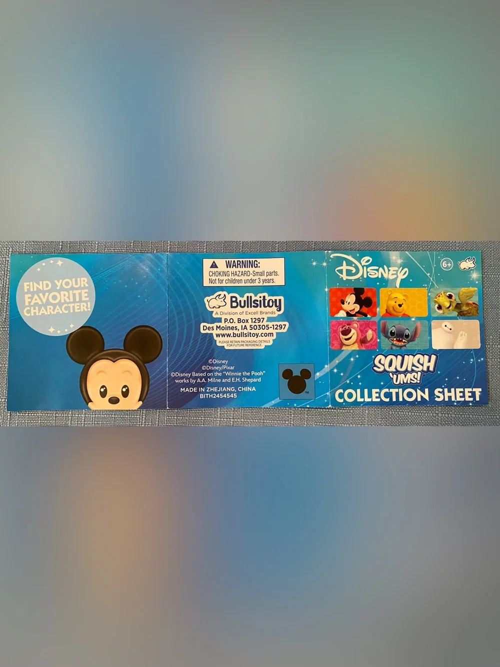 Disney kids squishy