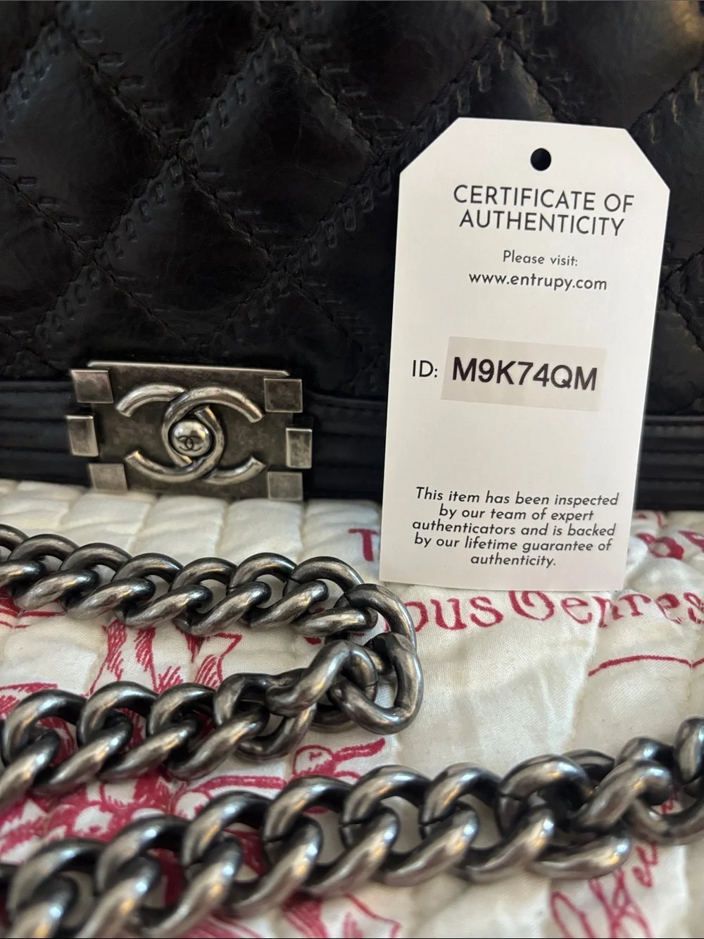 CHANEL Wild Stitch Boy Bag Large with Ruthenium Hardware/Chain (2013-14)