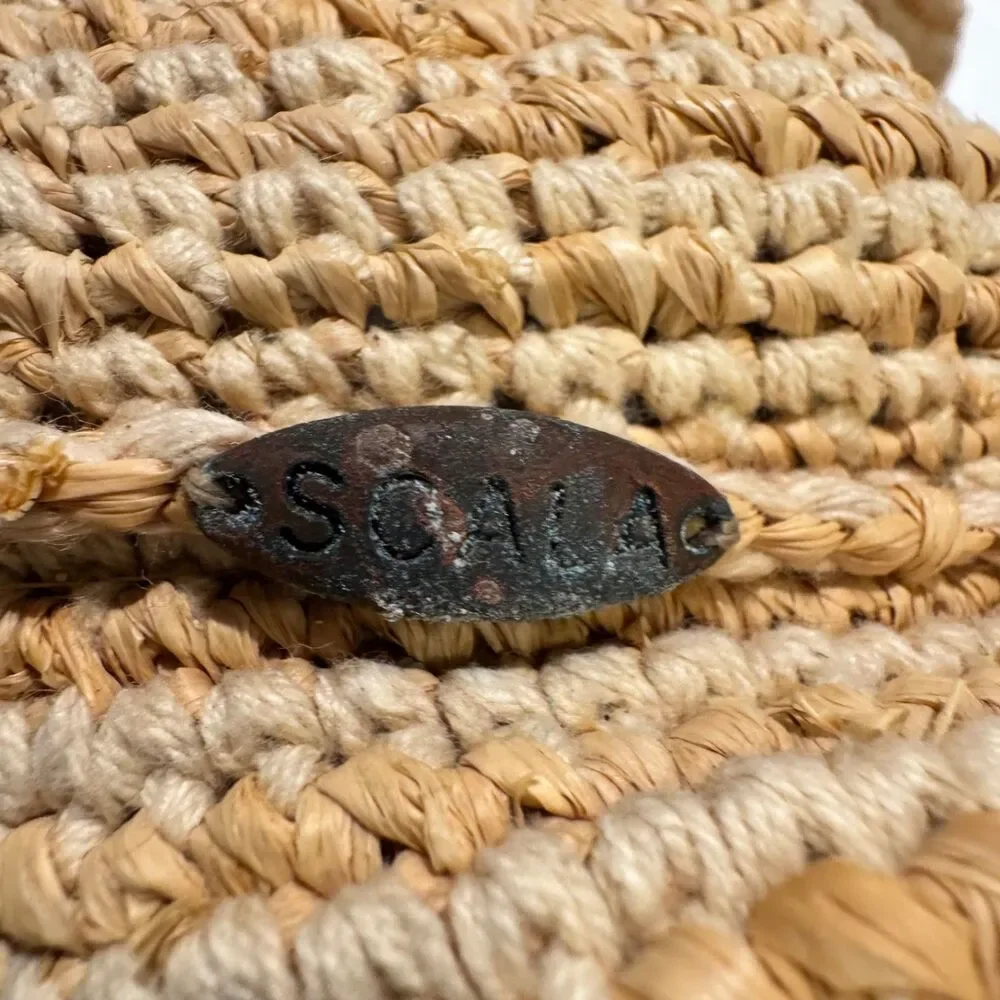Scala crocheted raffia