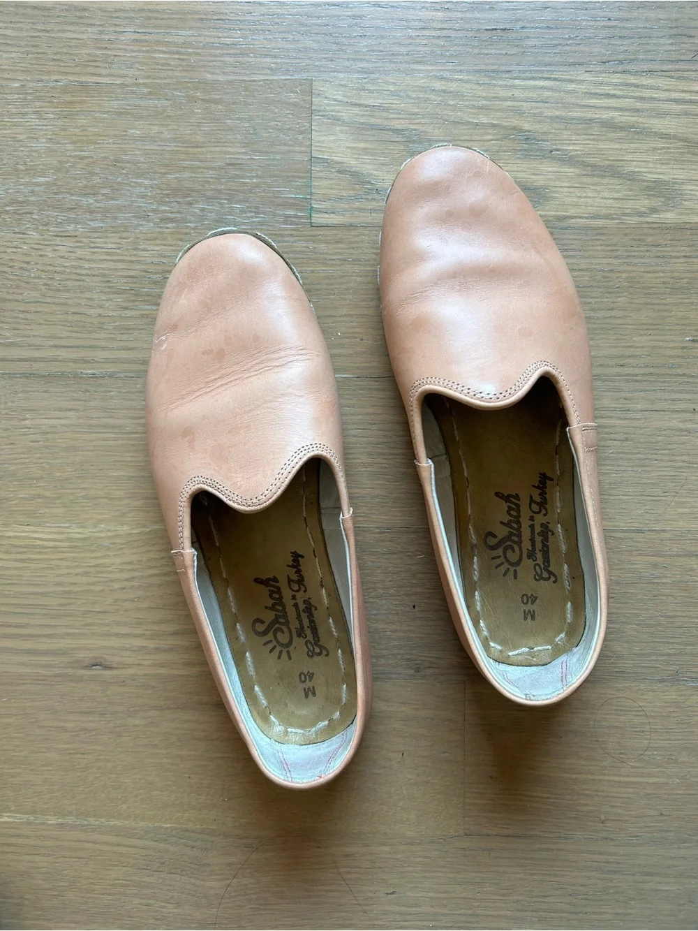 Sabah Tan Leather Slip-On Loafers