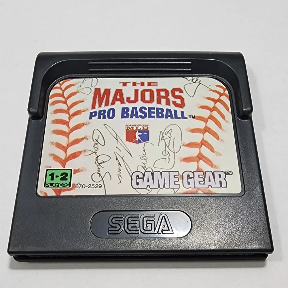 The Majors Pro Baseball 1992 Video Game Sega Game Gear Loose Cartridge Untested