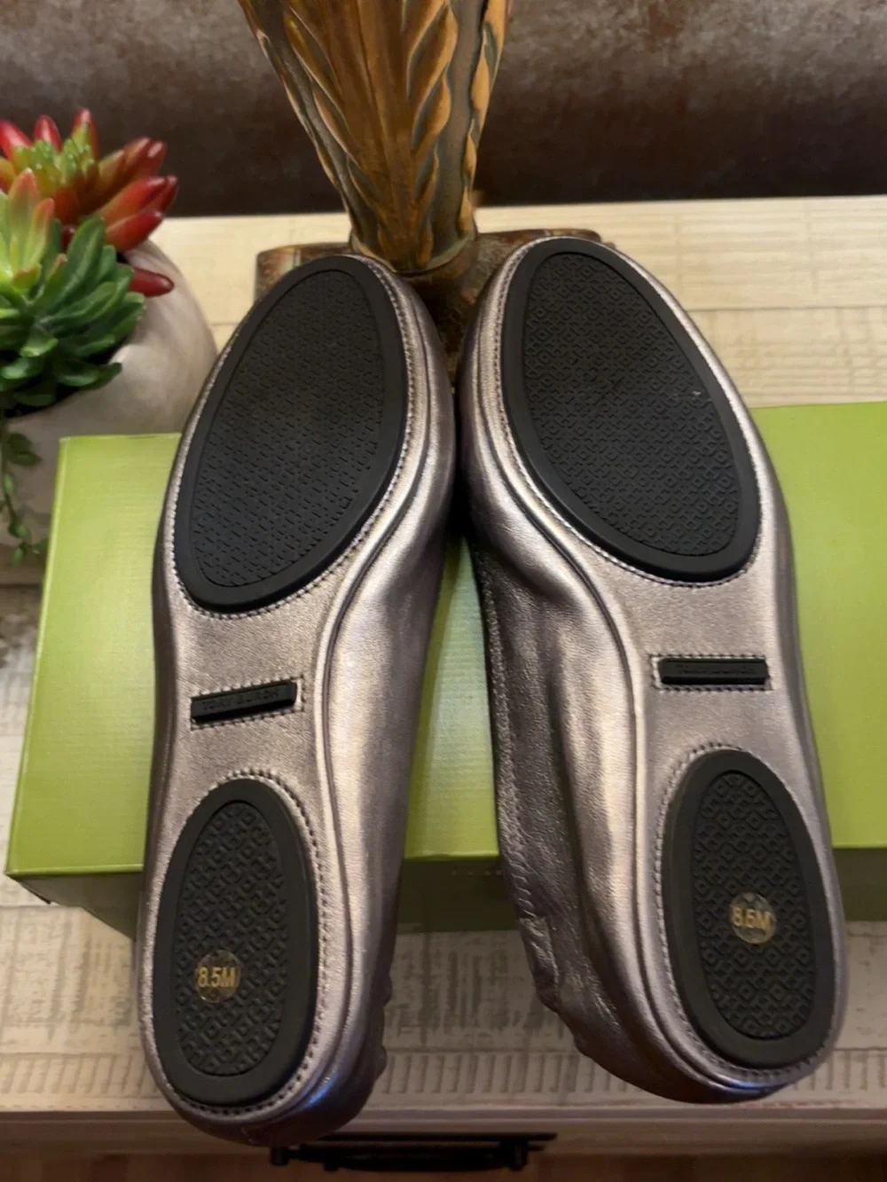 Tory Burch sleek metallic