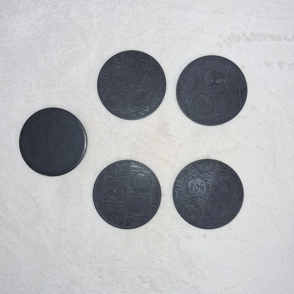 Lot of 4 Plastic POG Slammer 1994 Authentic The World Pog Federation #1 WPF