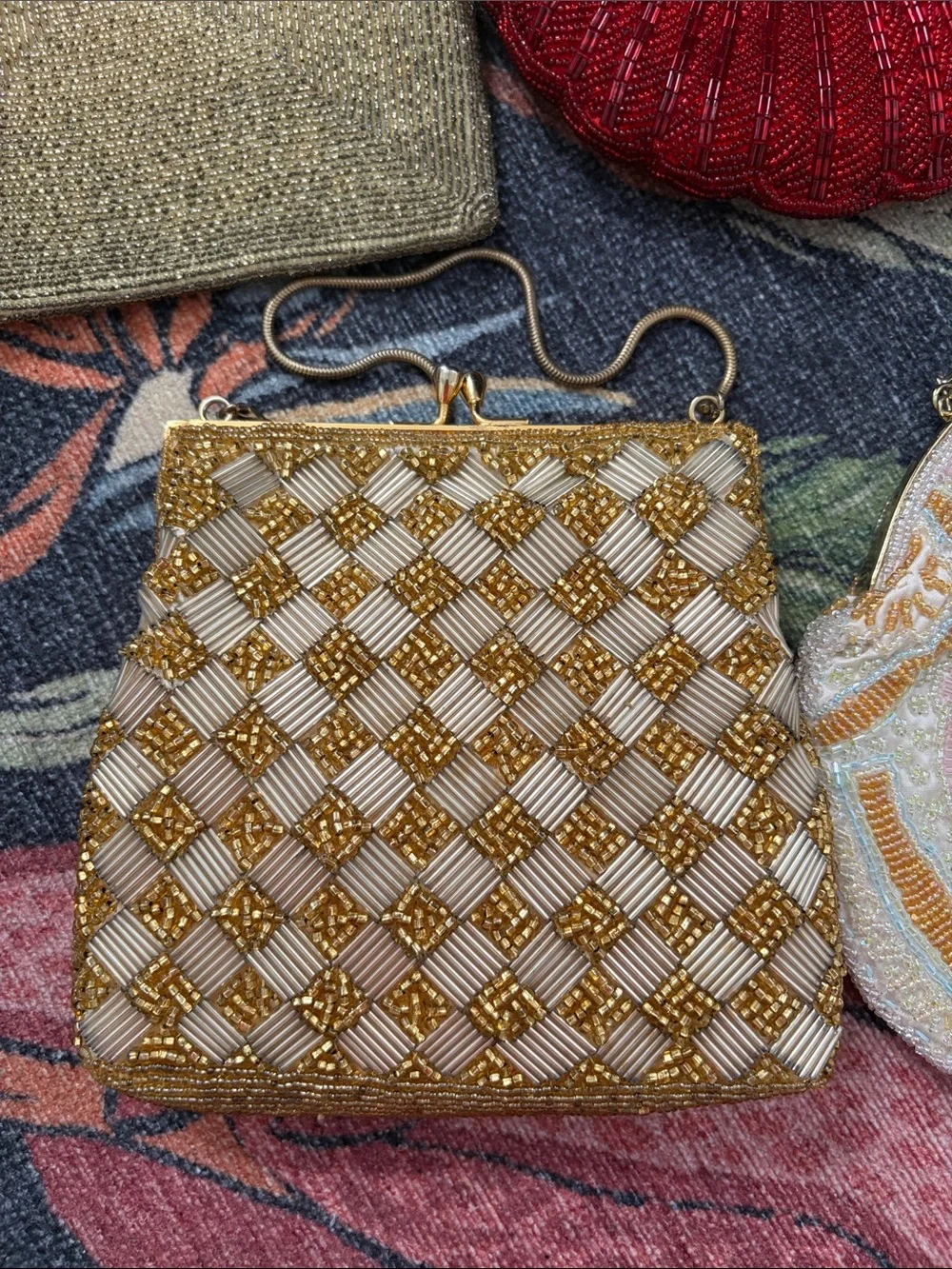 None vintage beaded