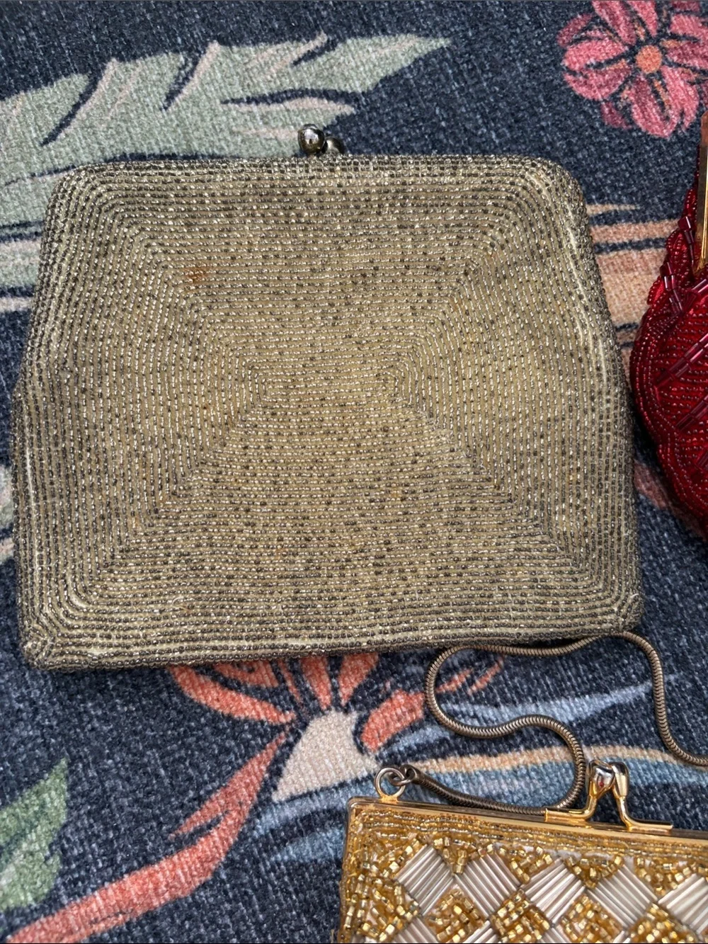 None vintage beaded