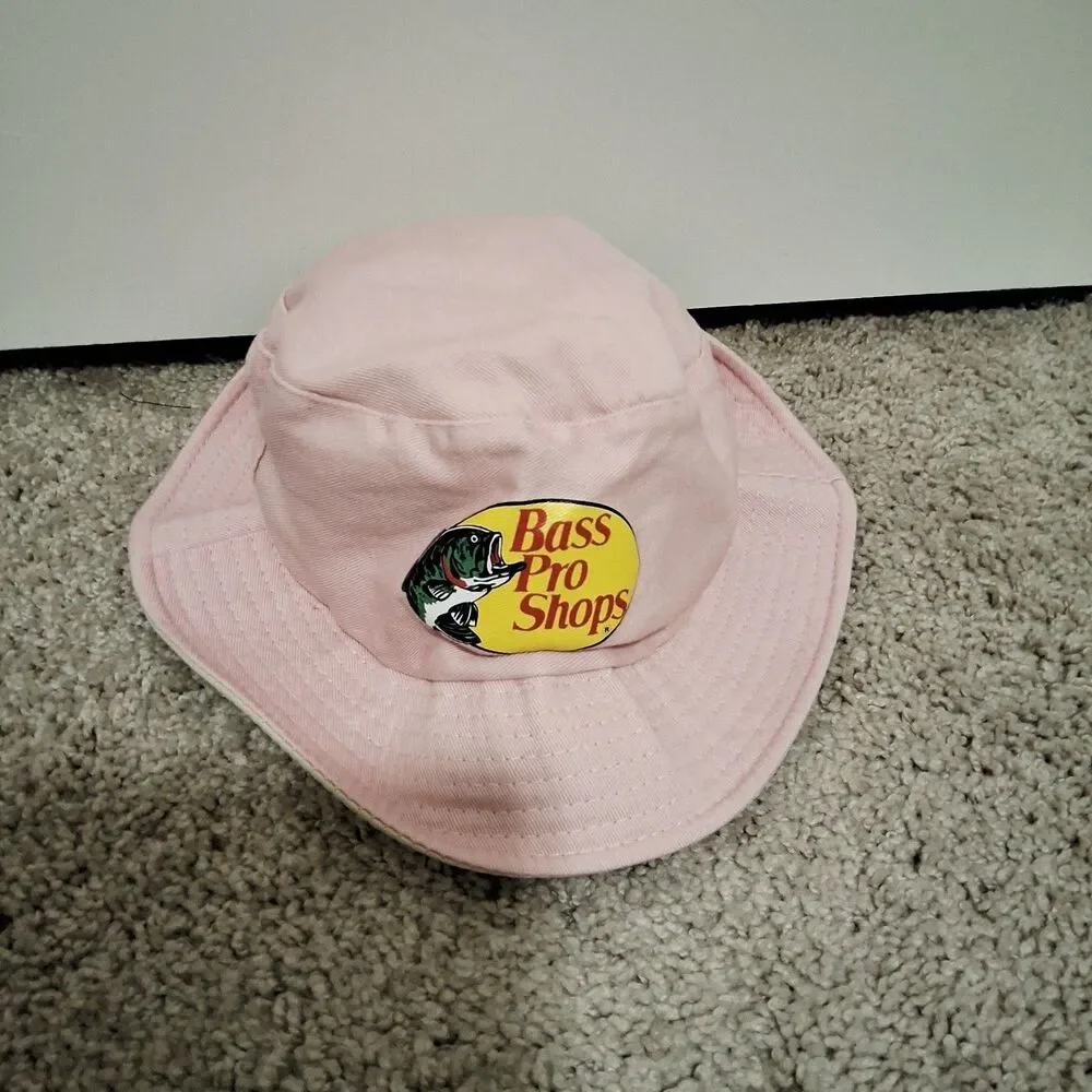 Bass Pro Shops Kids Girls Logo Bucket Hat Light Pink