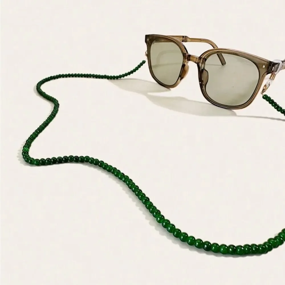 Green Beaded Sunglasses Chain Q8