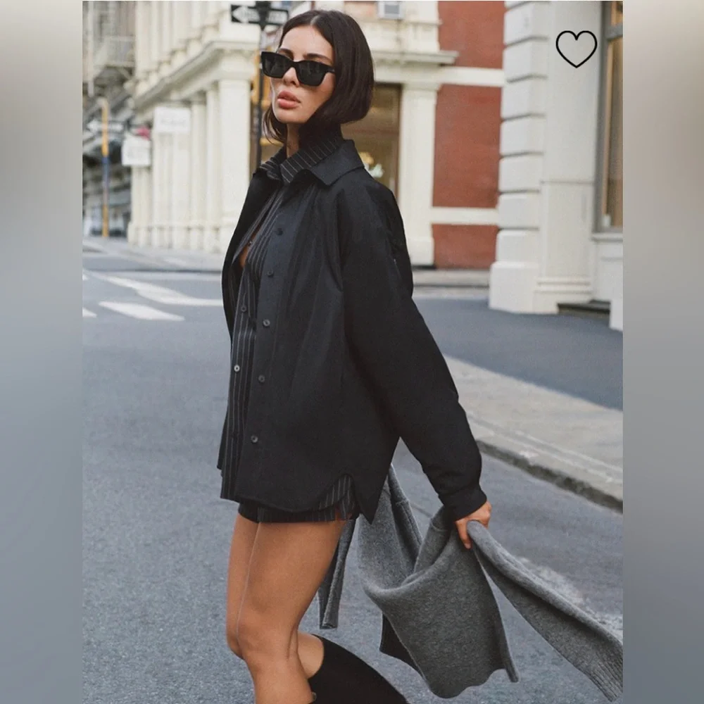 Alo Yoga Socialite Shacket - Black