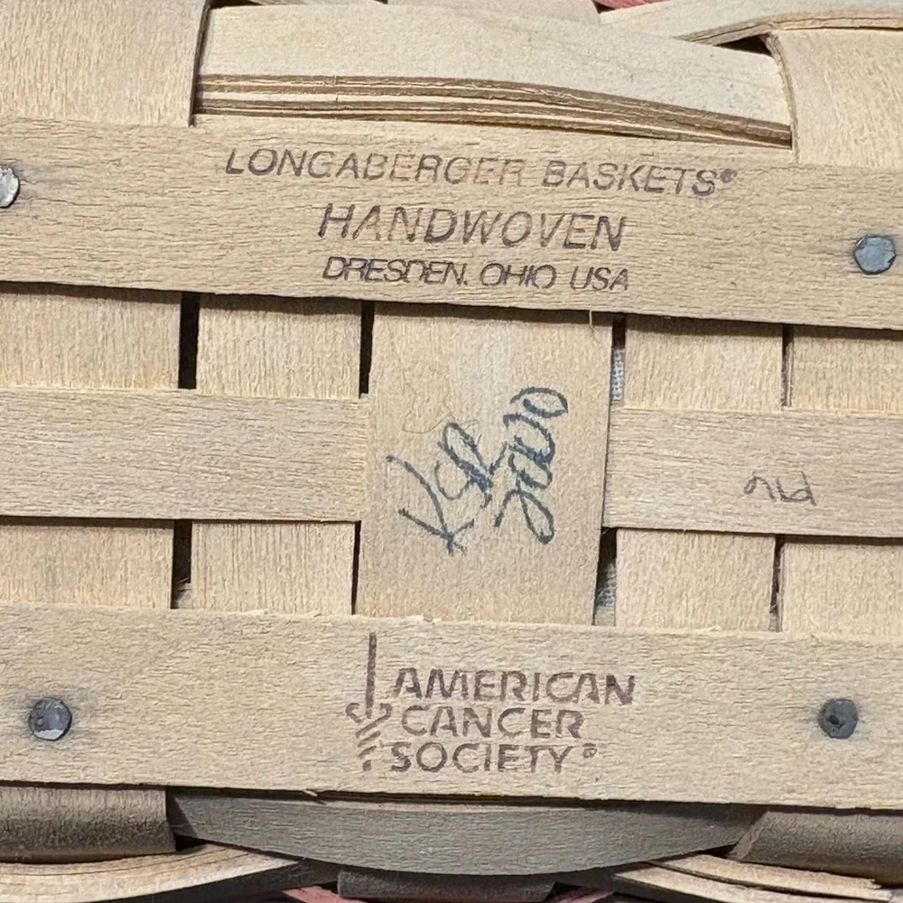 Longaberger woven basket