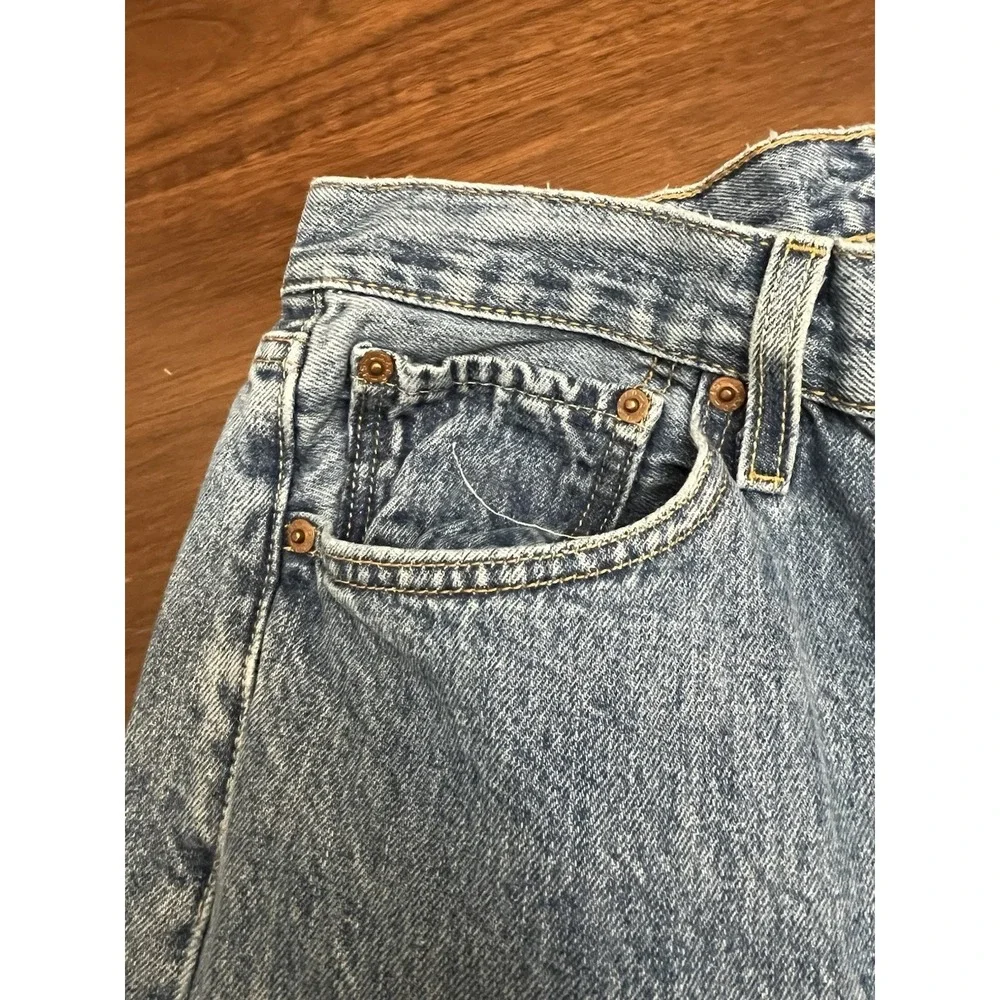 Levi's 501 Men's 34x32 Y2K Straight Jeans Blue Denim Medium Wash Button Fly