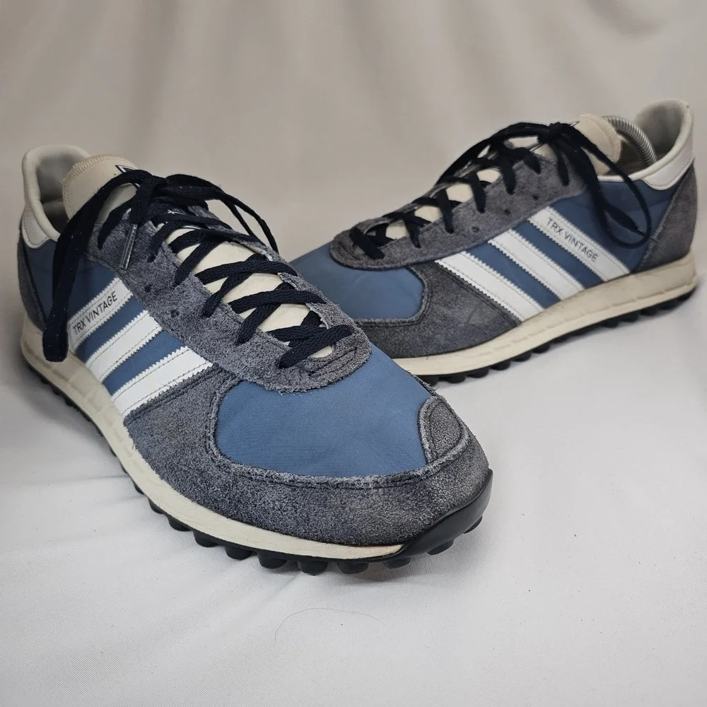 Adidas TRX Vintage Suede Legend Ink White Running Shoes Mens 10.5 GX4579 Sneaker