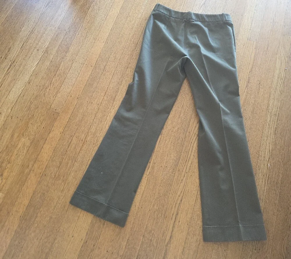Michael Kors Olive Green Straight Leg Pants