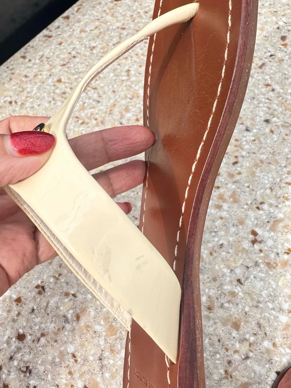 Tory Burch straps contrast
