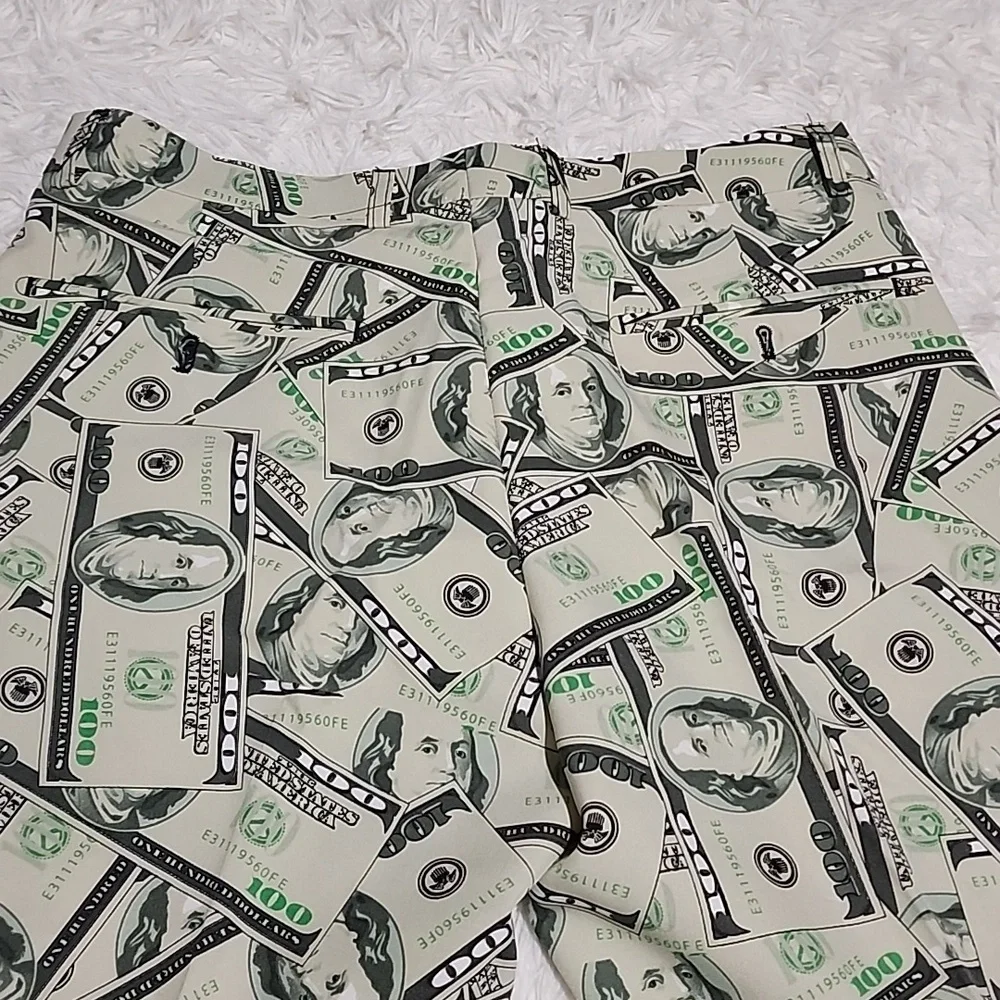 OPPO SUITS SET Stylish Money Print Blazer &  Pant  Green and Black