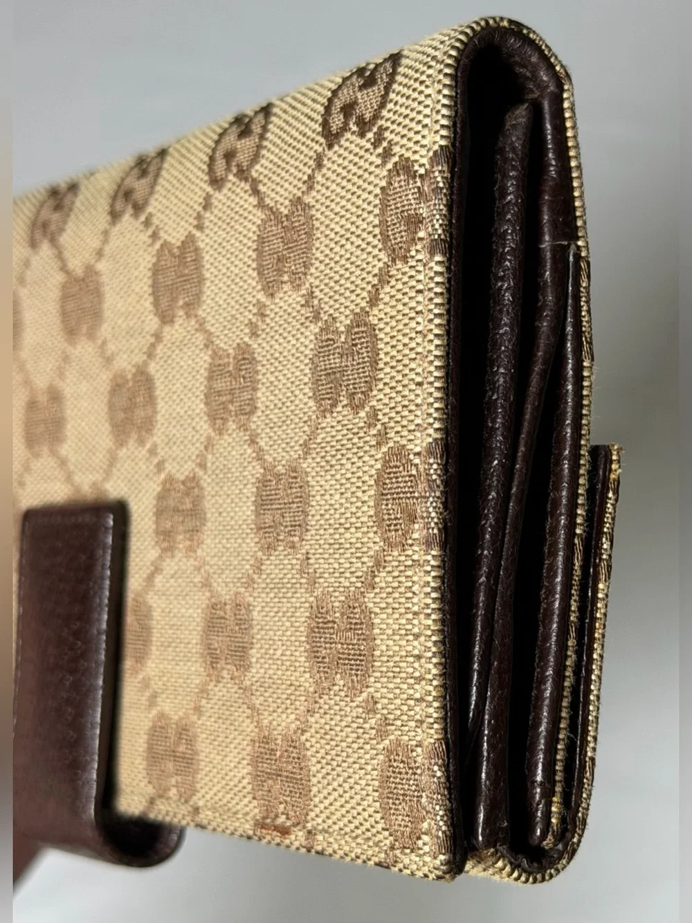 Gucci GG monogram eclipse continental wallet