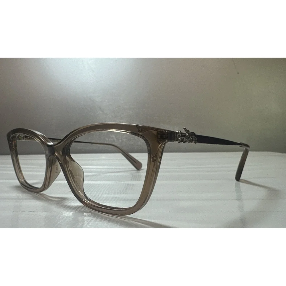 Coach HC6146U 5561 Transparent Brown Cat Eye ( Frames Only) 53-16-140 Womens