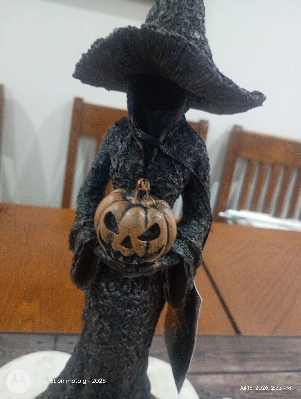 New Halloween Mossy Witch Black Gothic Witch Shadow Figure Resin Decor Statue