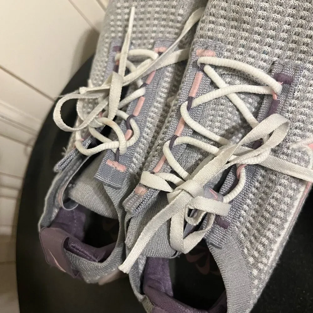 Big Kid's Nike Air VaporMax 2021 FK Wolf Grey/Pink Glaze (DB1550 007) SZ 3.5