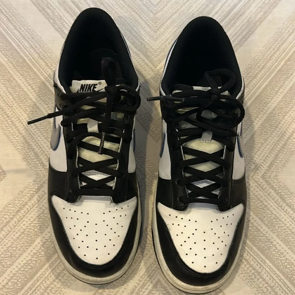 Nike Dunk Low Boys Black/Hyper Royal/Summit White/Black Sneakers - Size 6.5