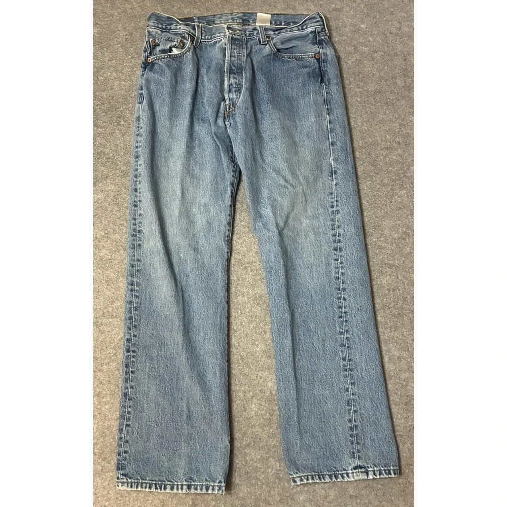 Vintage Levis Jeans Mens 32x30 Blue 501 Button Fly Original Denim Pants Y2K