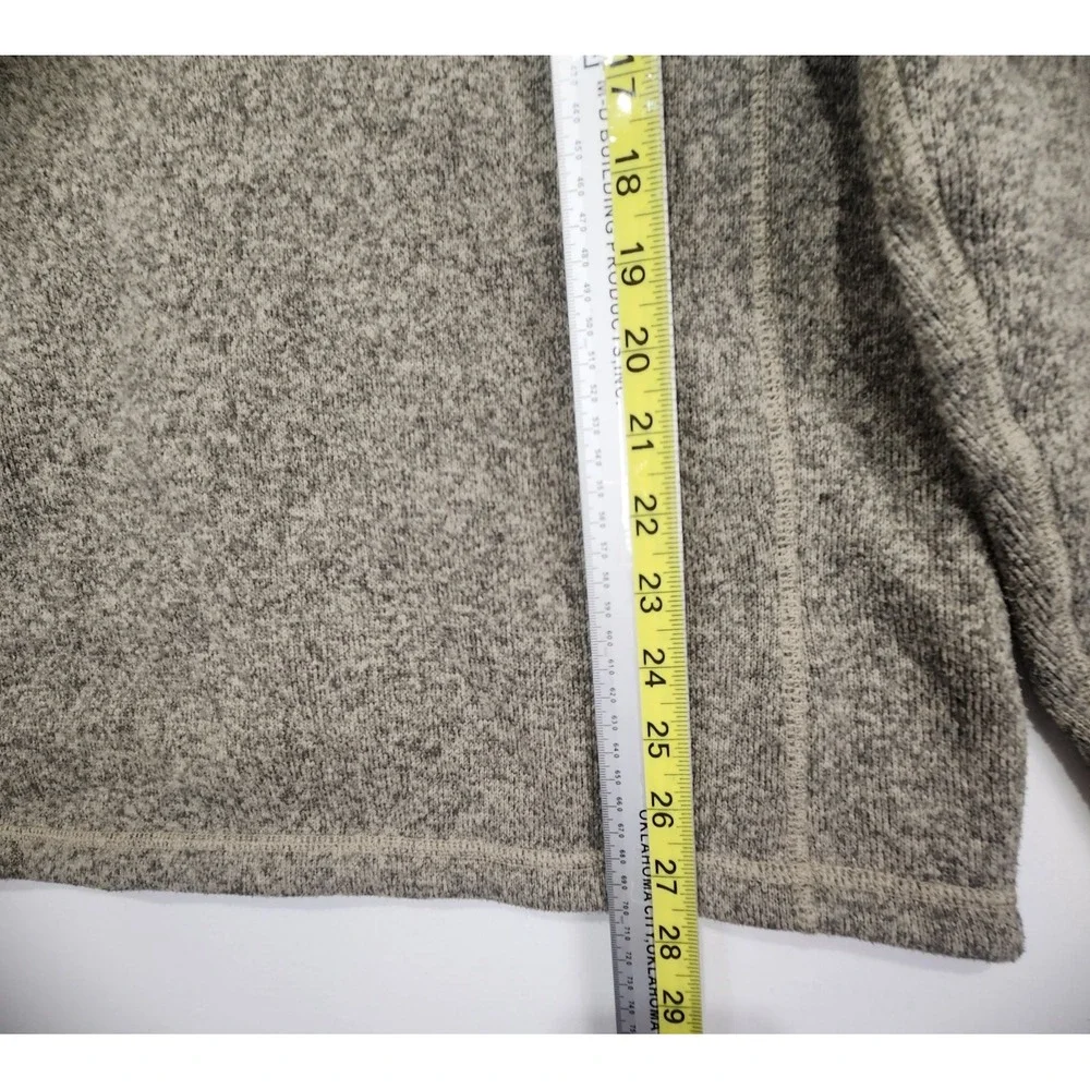 The North Face Men's 1/4 Zip Fleece Pullover Cozy Sweater Beige Size L‎