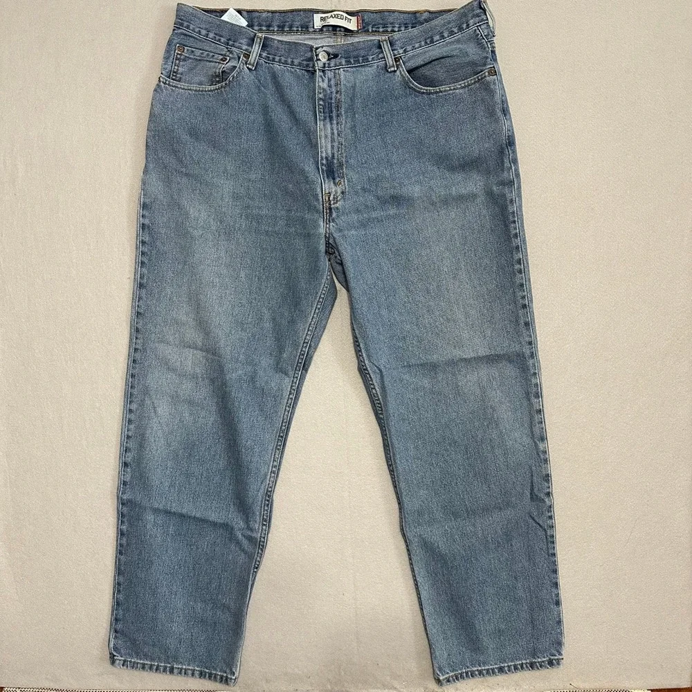 Levis 550 Relaxed Fit Mens‎ Jeans 42x32 Medium Wash Blue Denim 100% Cotton