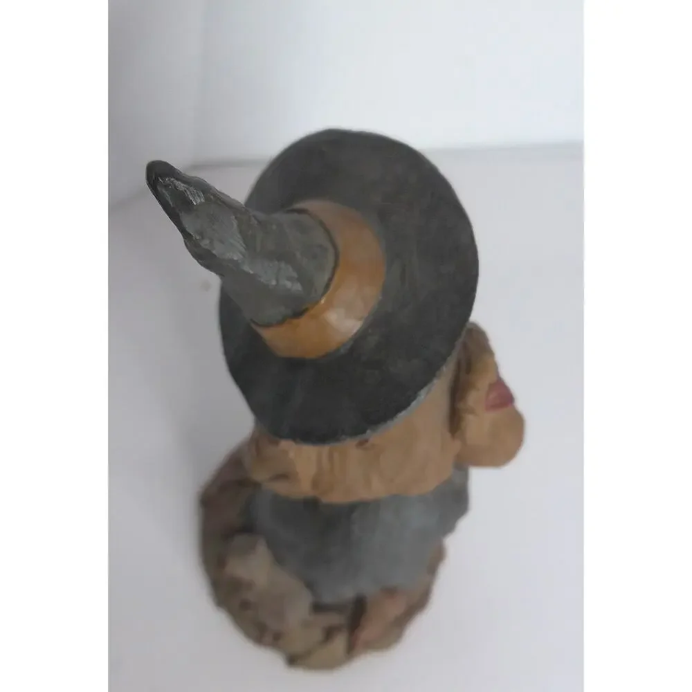 Vintage Tom Clark Cairn Studio Hazel Witch Gnome Halloween Figurine Signed 9