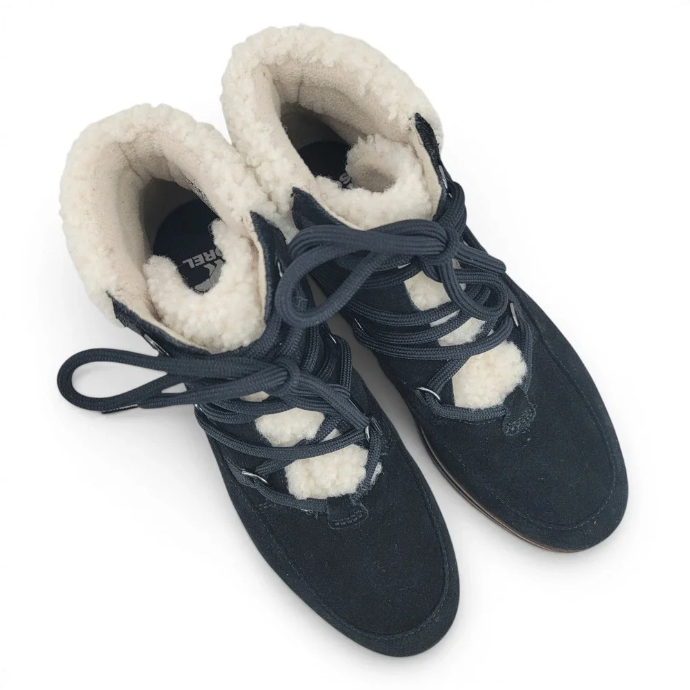 Sorel black suede