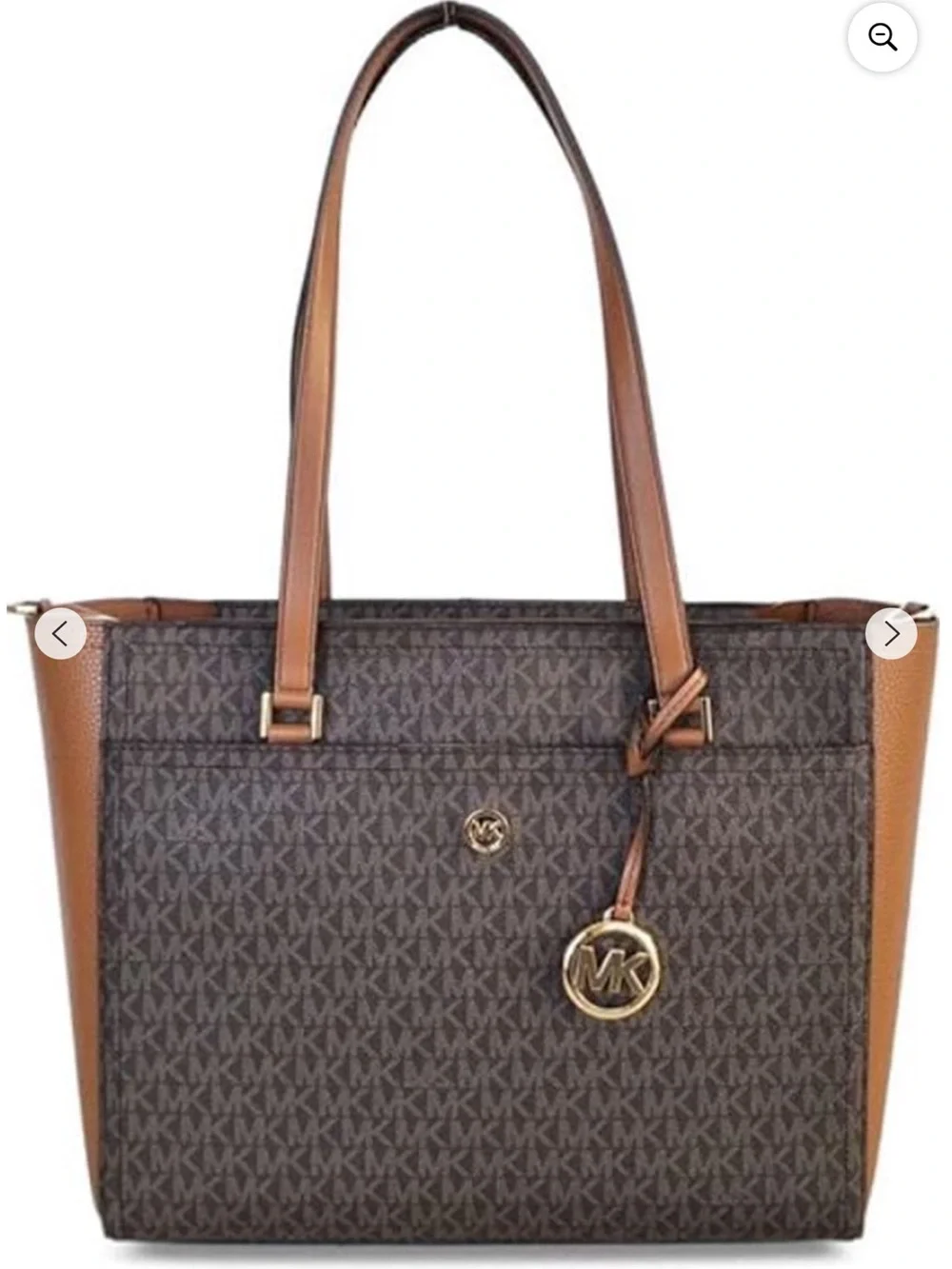 Michael Kors hardware accents tone