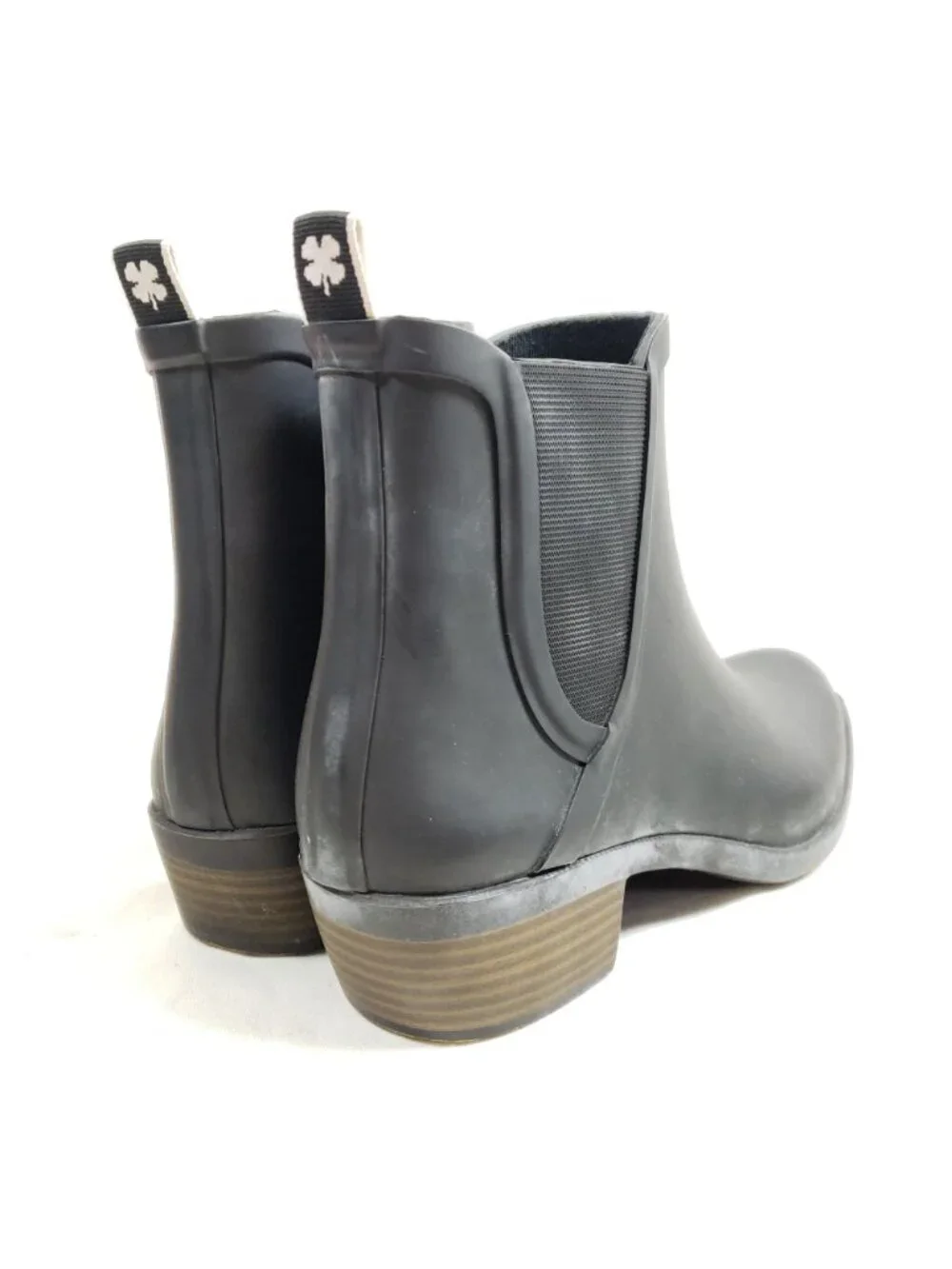 Lucky Brand Chelsea Rubber Boots Womens Size 8 Black