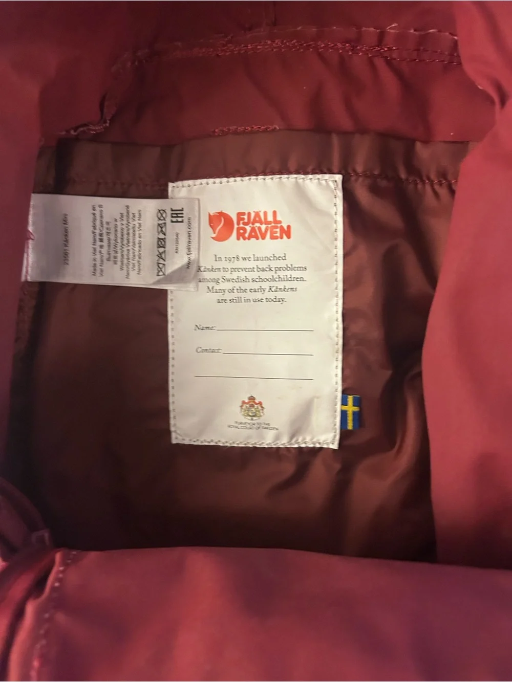 Fjallraven compact kånken