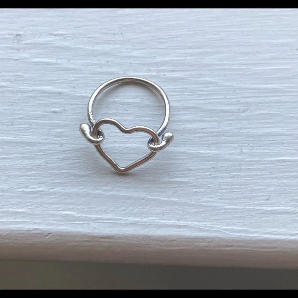 Silver heart ring vintage (70’s)