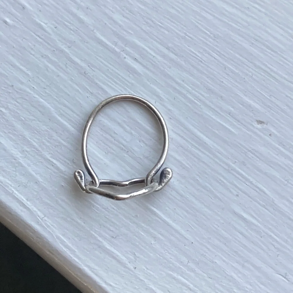 Silver heart ring vintage (70’s)