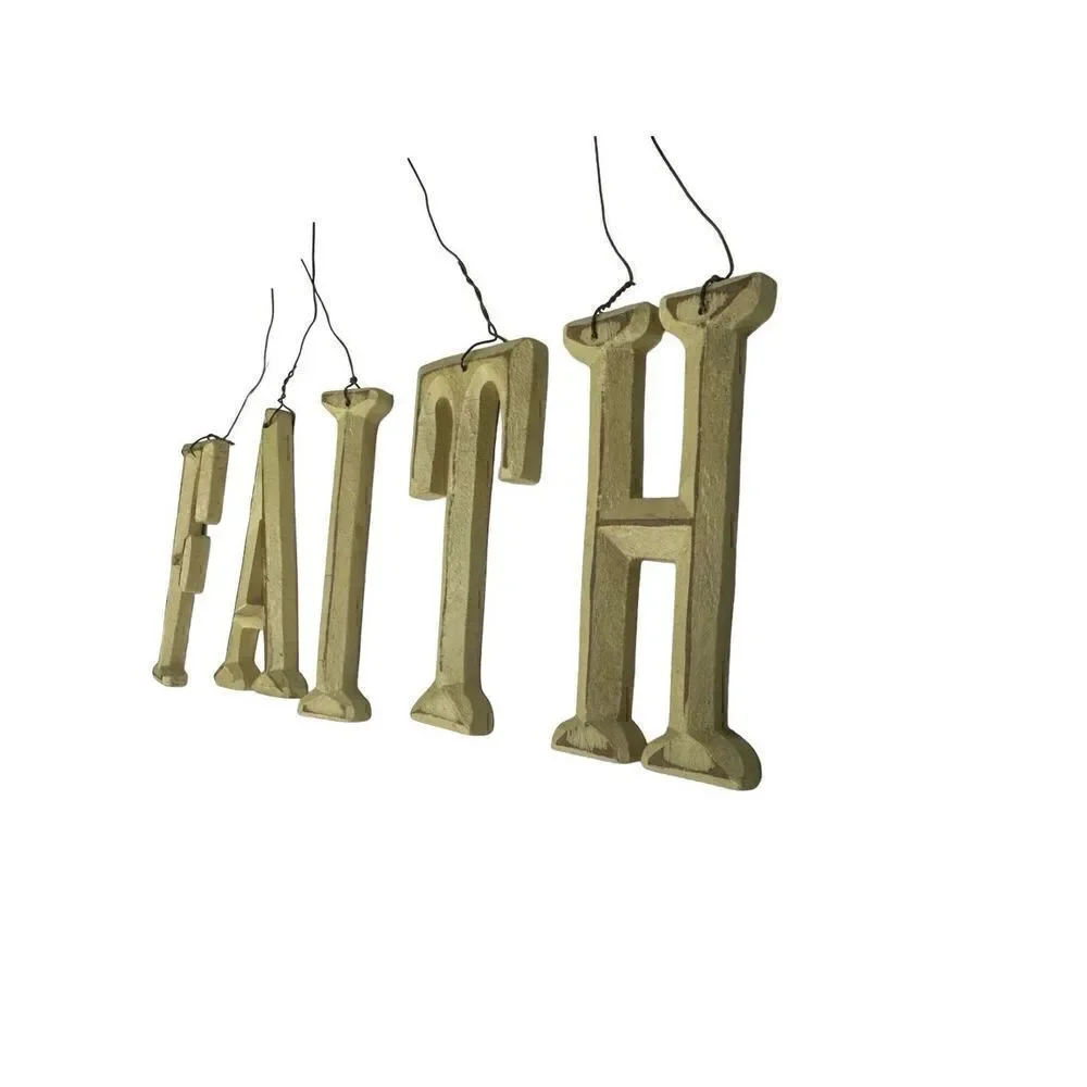 ‘FAITH’ letters baskets