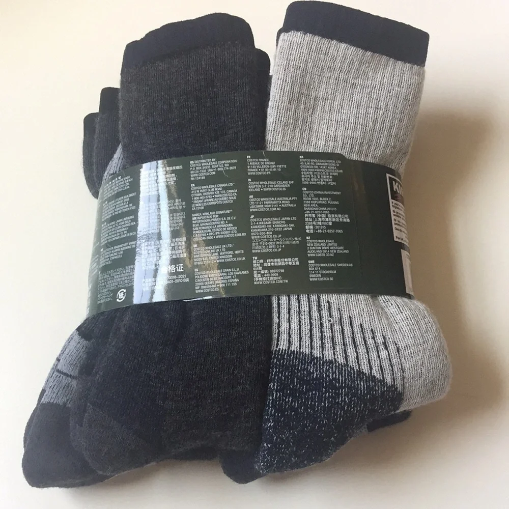 KIRKLAND SIGNATURE MERINO MEN’S WOOL BLEND SOCKS