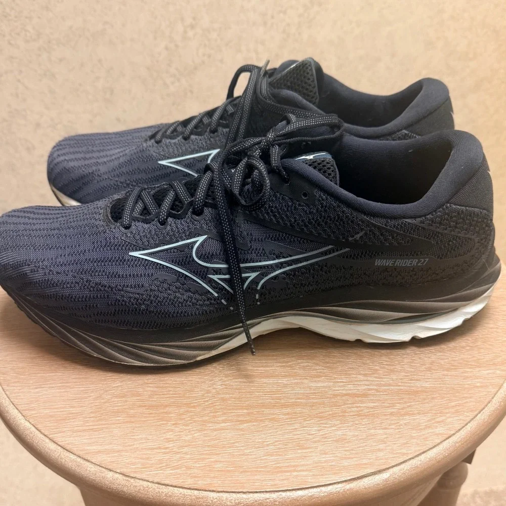 Mizuno Wave Rider 13 Men's  Dark Grey Sporty Activewear Fitness Running Sneakers