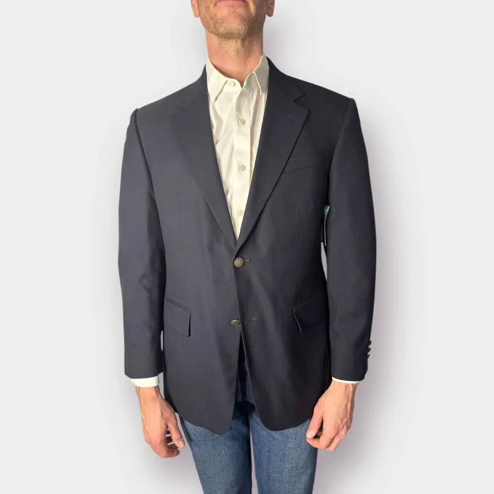 Oscar‎ de la Renta Navy Wool Blazer