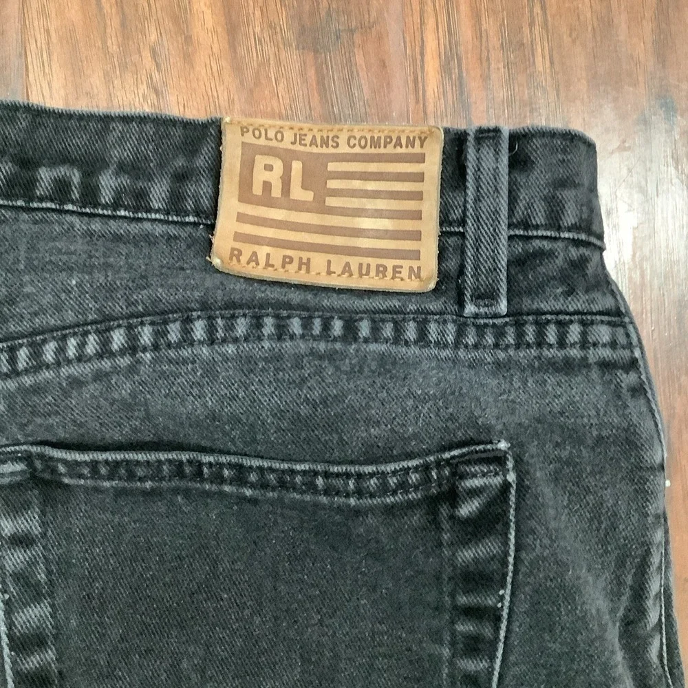 Polo Ralph Lauren Mens Blue Jeans 36x34 Relaxed Loose Fit Denim Vintage 90s