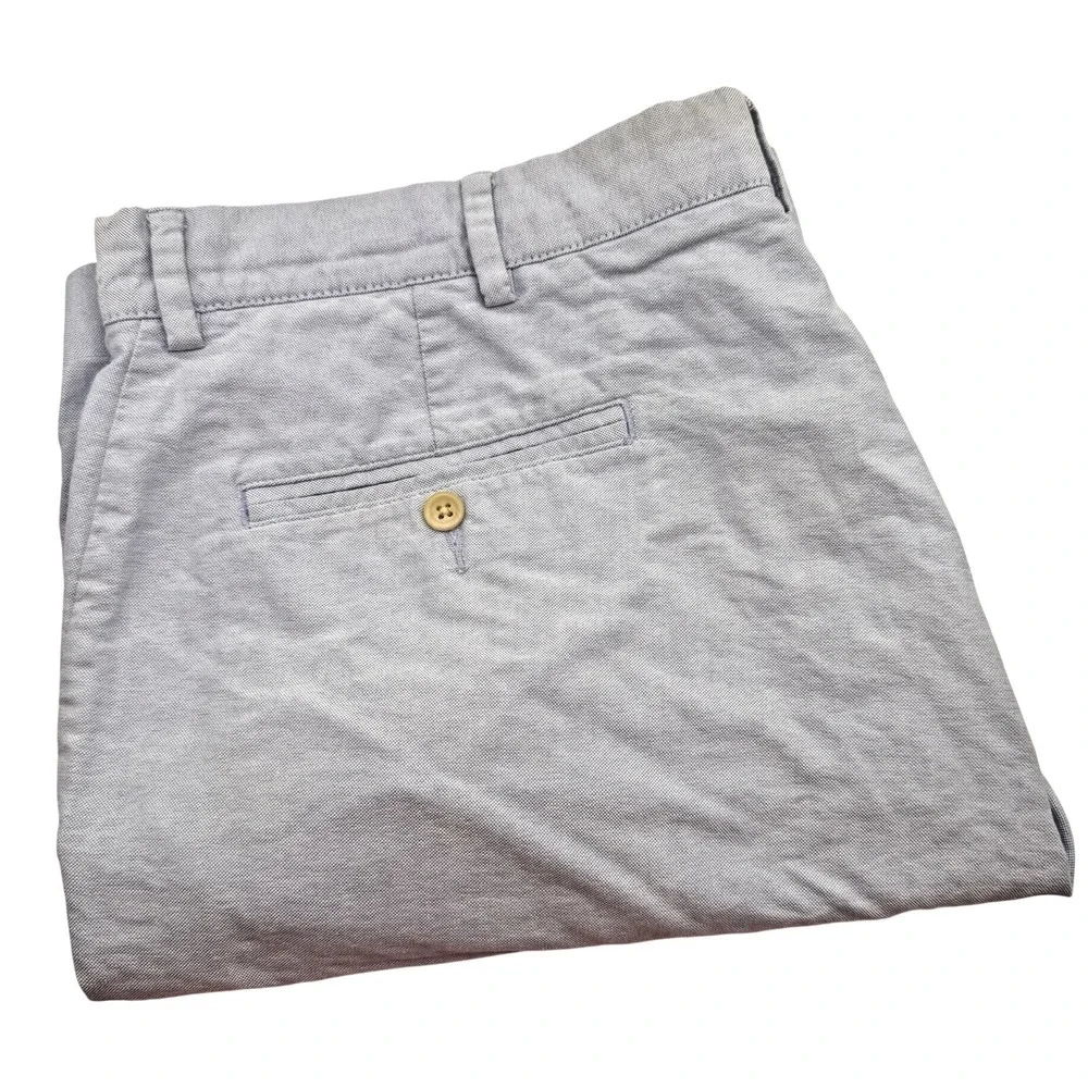 Polo Ralph Lauren Men's 36 Blue Birds Eye Chino Flat Front‎ Shorts 9.5'' Inseam