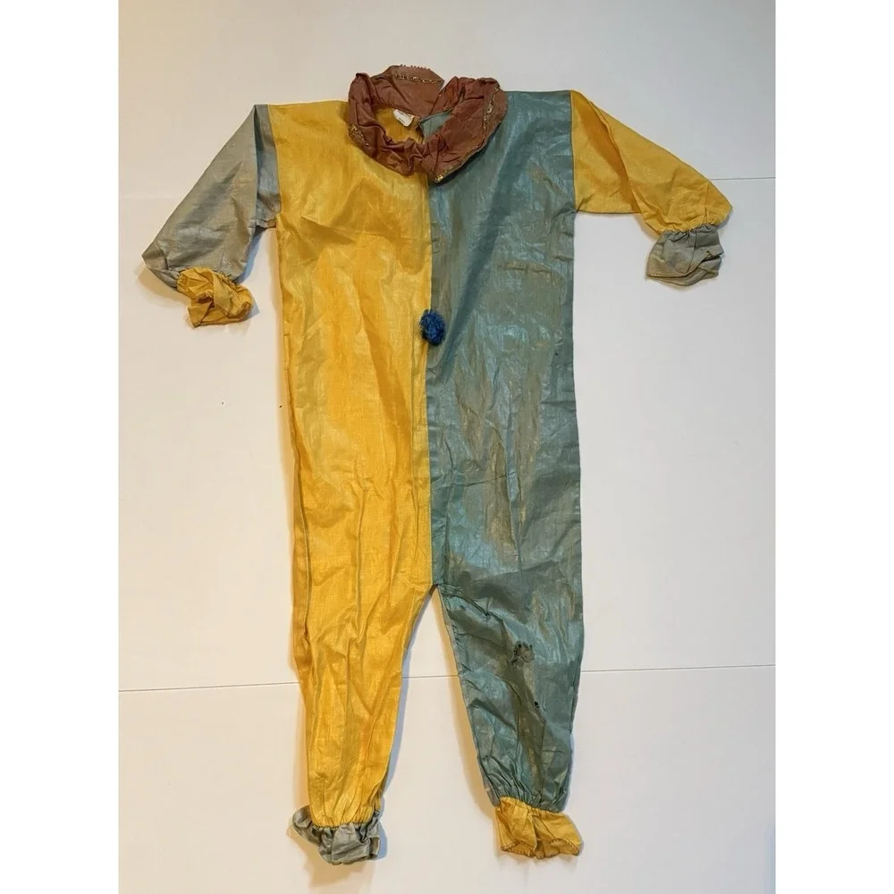 1920-1930's Children's Halloween Clown Costume Vintage light fabric