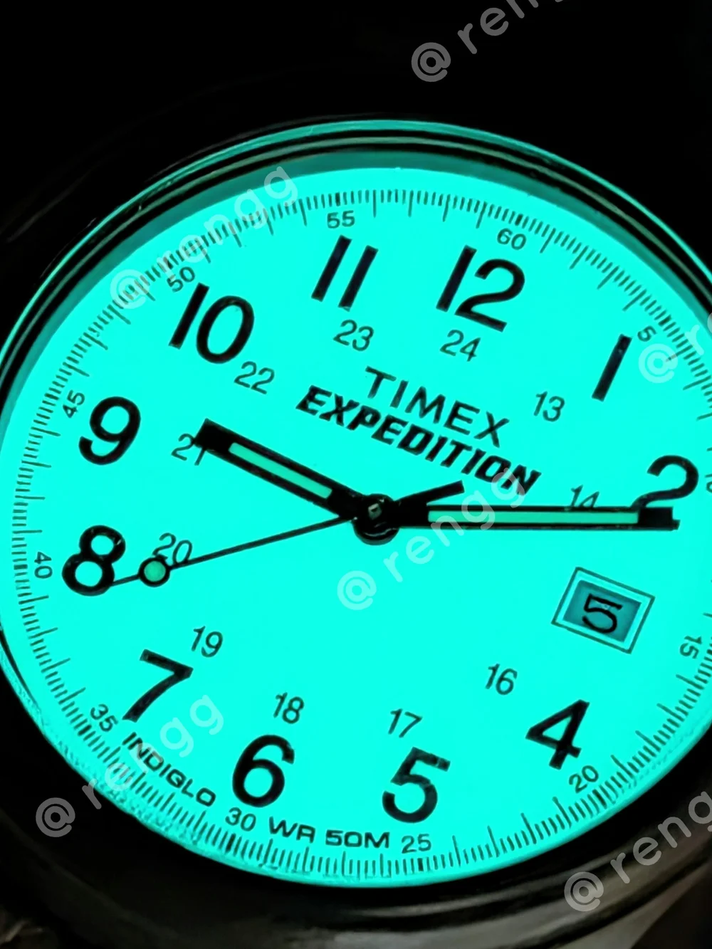 Timex clear turquoise