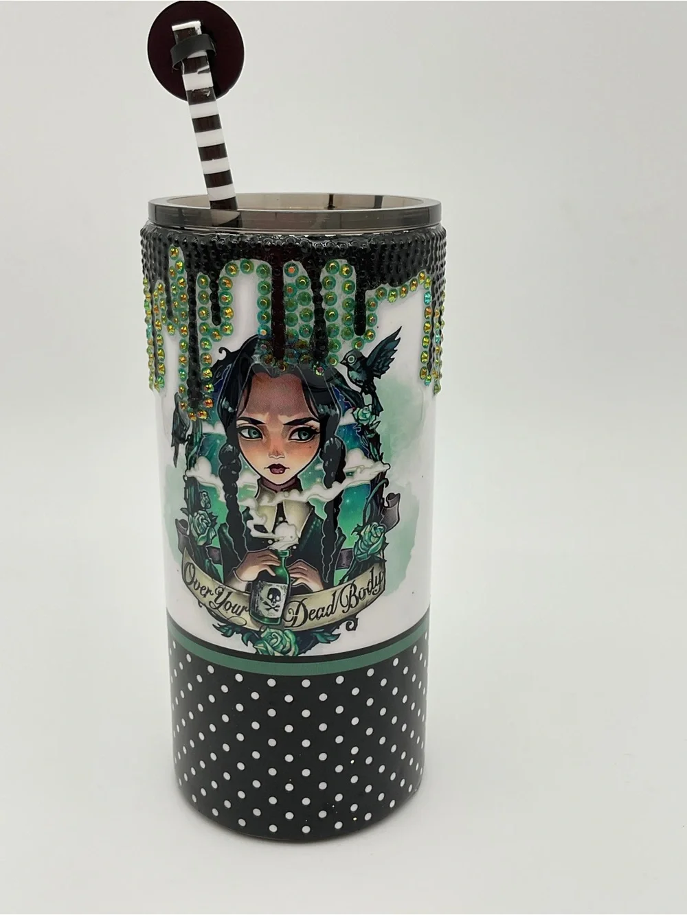 Custom Tumbler Embellished Wednesday Style