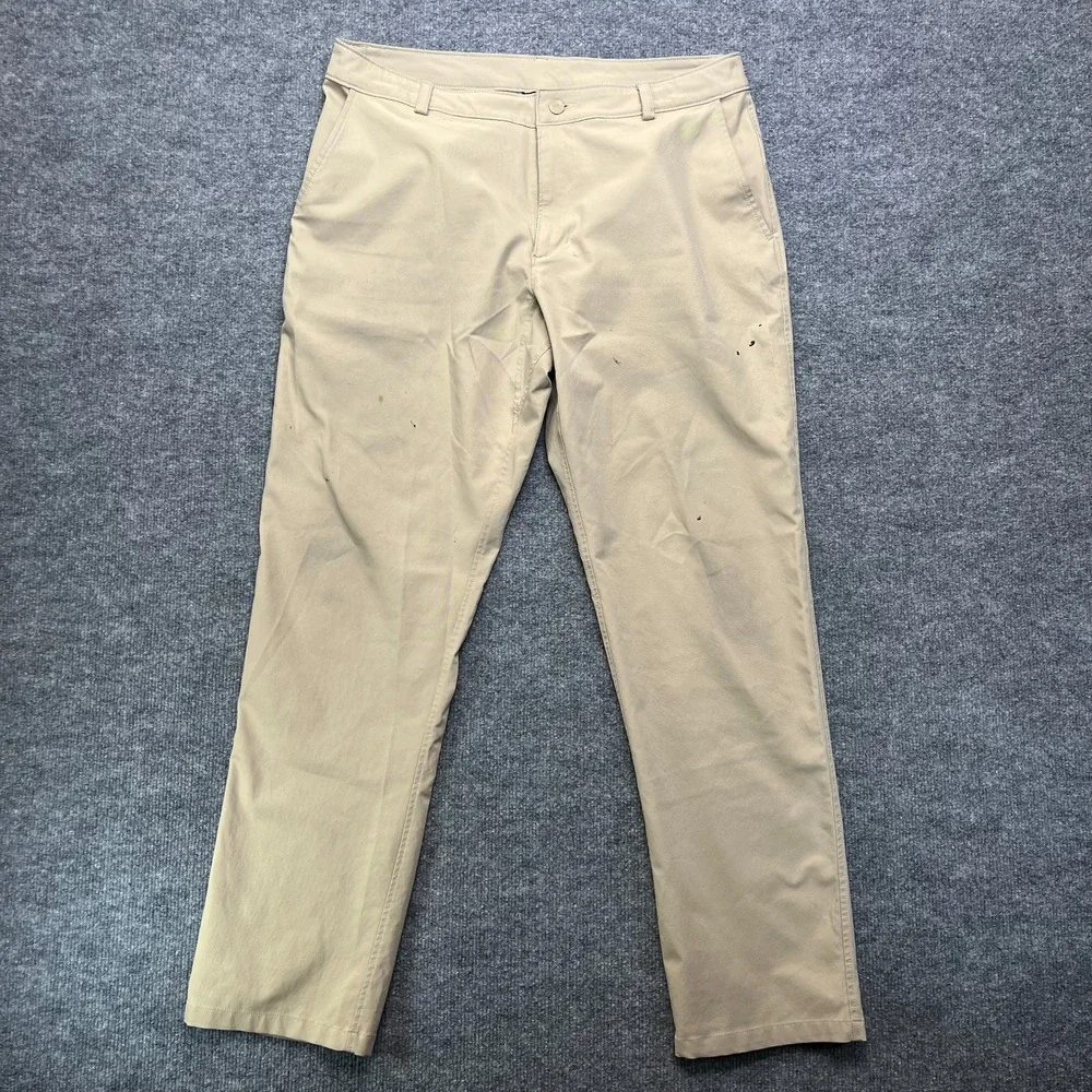 The North Face Chino Pants Mens Beige Flat Front Pockets Classic Outdoor - 36X30