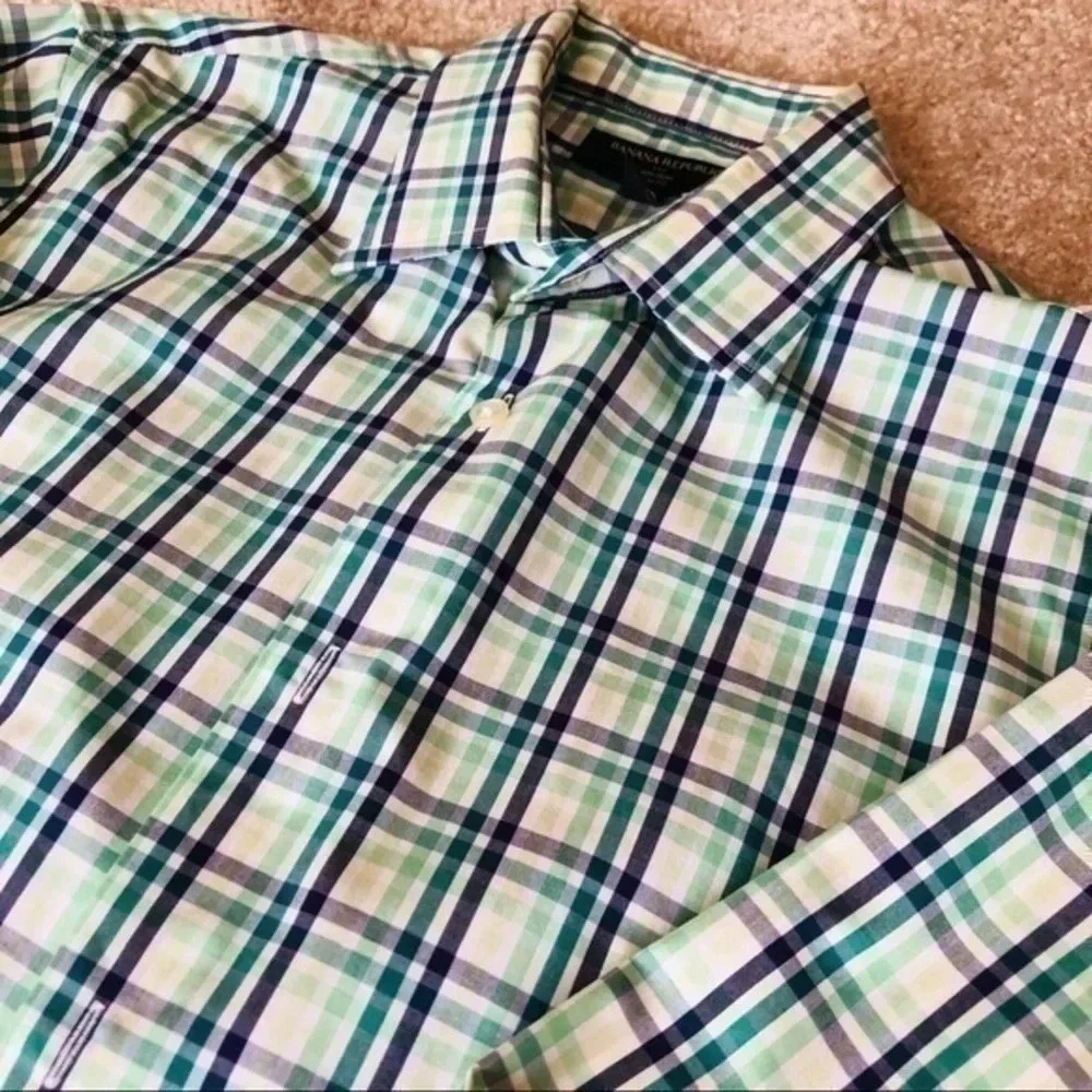 Banana Republic men’s buttondown shirt/14-…